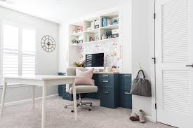 A vintage desk i purchased from fellow michigander cari cucksey houses my office supplies, says lish. Creative Home Office Design Whaciendobuenasmigas