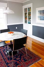 If you have a long, narrow space, paint both end walls (the shorter ones) a shade or two darker than the other walls so the end walls feel closer to you. Color Cheat Sheet The 15 Most Perfect Gray Paint Colors Grey Dining Room Living Room Wall Color Room Wall Colors