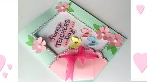 Emailing cards to teachers has never been easier! Diy Teacher S Day Card Handmade Teachers Day Card Making Idea Greeting Cards For Teachers Diy Teachers Day Card Teachers Diy