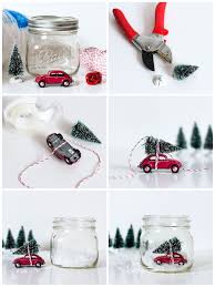 Weihnachtsgeschenke Selber Machen Schneekugel Basteln Rotes Auto Kleines Einmachg Basteln Weihnachten Weihnachtsgeschenke Selber Basteln Schneekugel Basteln