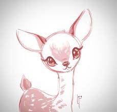 How do you draw a cartoon bear? Deer Lindapanda Baby Deer Art Colorful Drawings Cute Art