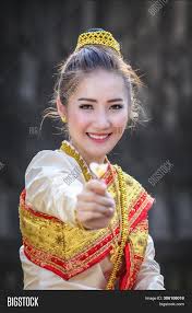 Unlike sinh of lao women, the traditional costume of lao men is salong which are big pants in various colors. Beautiful Laos Women Image Photo Free Trial Bigstock
