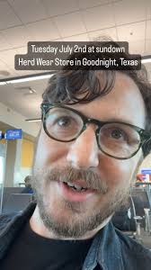 We are going to Goodnight, Texas today. Gonna play a set tomorrow night  Tuesday 7/2 at sundown at the Herd Wear Store. Come