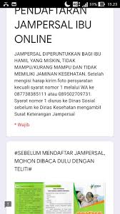 Contoh surat dinas resmi umum trashyones blogspot. Pendaftaran Jampersal Online Selama Covid