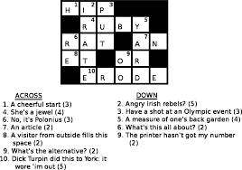 Then, the clue will appear above the puzzle crossword puzzles with answers easy. Github Alexbooth Crossword Solver Prolog Simple Crossword Puzzle Solver Using A Knowledge Base And Facts In Prolog