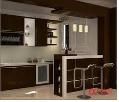 Black cabinet, mosaic tile backsplashh and wood panels floor that breaks up the monochrome layout a bit. 23 Gambar Kitchen Set Dan Mini Bar Minimalis Pics Sipeti