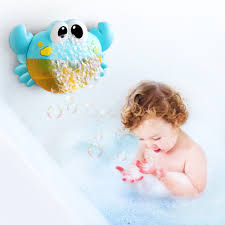 A really great bathtub toys for infant baby, toddlers, young kids! Bathing Accessories Electric Crab Bubble Machine Bathtub Bubble Maker Light Music Baby Kids Bath Toy Baby