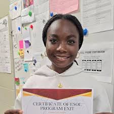 This year, 9 of our ESOL students soared beyond expectations—achieving full  English proficiency with near-perfect scores and officially exiting the  program! 🎓🔥 These multilingual Jaguars are proof that hard work and heart