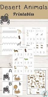 Free Desert Animals Printables These Free Worksheets Are Great For Helping Toddler Preschool And Desert Animals Animal Printables Desert Animals Activities