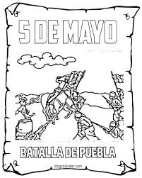 Historia de la batalla de puebla: Colorear 5 De Mayo Para Ninos Mexico Colorear Dibujos Infantiles