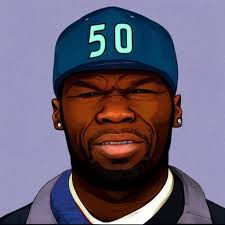 50 cent in a GTA 5 loading screen, concept art by
