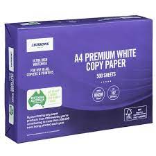 J Burrows 80gsm Premium A4 Copy Paper 500 Sheet Ream Officeworks
