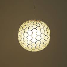 Capiz Orb Pendant Lights