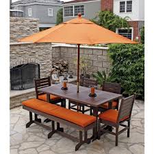 Patio Dining Sets With Bench Seating Eagle One Monterey Recycled Plastic 6 Foot Patio Dining Set Withpatio Dining Cheap Patio Furniture Patio Dining Set Patio