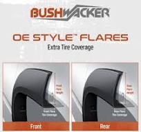 Bushwacker 40113-02 Black OE-Style Smooth Finish Front Fender Flares for  2019 Chevrolet Silverado 1500 LD, 2014-2018 Silverado 1500, 2015-2019 ...