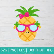 Cute Pineapple Svg Pineapple Svg Pineapple Sunglasses Svg Summer Svg Autocollant