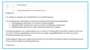 Emails for advicing new email address to colleagues : How To Request Feedback A Detailed Easy To Use Guide