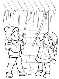 Show your kids a fun way to learn the abcs with alphabet printables they can color. Online Coloring Pages Icicle Coloring Page Children Break Icicles People
