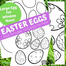 Fourteen free printable easter egg sets of various sizes to color, decorate and use for various crafts and fun easter activities. Easter Egg Printables Free Little Bins For Little Hands