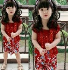 Model Batik Anak Cewek Kombinasi Gaun Batik Peragaan Busana Model Pakaian Bayi Perempuan