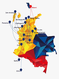 Golden glitter outline with sparkling stars on dark background. Viva Colombia Route Map Colombia Map Png Transparent Png Transparent Png Image Pngitem