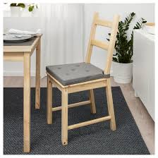 Justina Stoelkussen Grijs 35 42x40x4 0 Cm Ikea Stoelkussens Ikea Stoelen