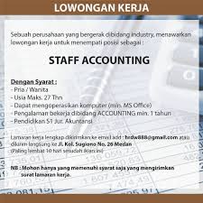 Kirim loker terbaru ke emailmu. Lowongan Kerja Jakarta Accounting Matraman Raya No 52 Jakarta Timur Samping Gramedia Contact