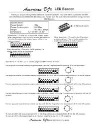 B6b Led Dip Switch Chart American Dj