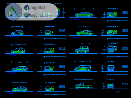 بلوكات وسائل نقل سيارات شاحنات طائرات بابعادها الحقيقية اوتوكاد Dwg
