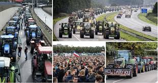 1 de rezultate pentru eticheta proteste olanda. Olanda Protesta Trattori Oltre 1 000 Km Di Strade Intasate Terra E Vita
