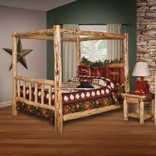 Frames of cedar log beds are both sturdy and beautiful. Loon Peak Tulane Solid Wood Canopy Bed Wayfair