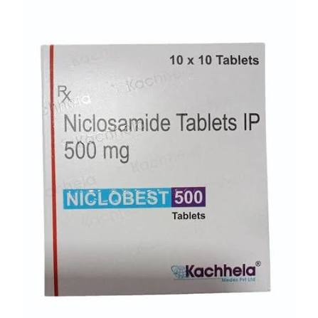Niclosamide Tablets - 500mg, 98% Pure Pharmaceutical Grade, White Color, 12-24 Months Shelf Life, Stored in Dry Place at 50.00 INR at Best Price in Mumbai, Maharashtra | Welcome Healthcare
