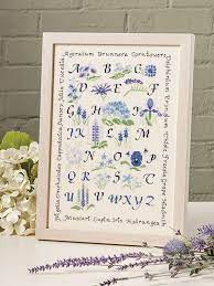 Finest patterns & kits · pay by check · newsletter savings Counted Cross Stitch Patterns The Blue Flowers Sampler Cross Stitch Pattern