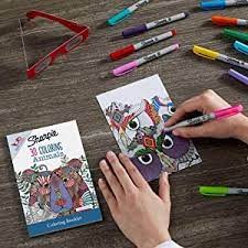 97 3d models found related to coloured sharpies. Amazon Com Sharpie Permanent Markers Ultra Fine Point Assorted Colors With 3d Animals Adult Coloring Booklet 24 Count Office Products