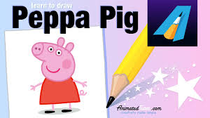 Use pink for peppa pig's head, arms, legs and tail. Peppa Pig How To Draw Peppa Pig How To Color Peppa Pig Cute And Easy Animatedtutor Youtube