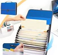 Alphabetical File Organizer 26-Pocket Expanding File Folder With Handle -  Letter/A4 Size Accordion Organizer With Flap & Buckle 26 Pocket Organizer