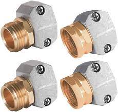 How to fix damaged end of a garden hose. Buy Hourleey Garden Hose Repair Fittings Zinc And Aluminum Male And Female Hose End Water Hose Repair Connector 4 Pack Online In Vietnam B088mg27h3