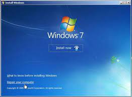 Fix Windows 7 Error Loading Operating System