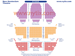 the new amsterdam theatre seating chart new amsterdam