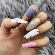 A full set is 10 nails (one for each finger!). Handmade Luv Crush Matte Multi Color Marble The Nailest