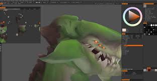 Video Free Lesson On How To Hand Paint Textures On A 3d Game Creature With 3d Coat By Chris Bennett Hand Painted Textures 3d Coat Texture Painting