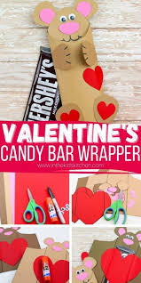 Make sure you have the folds done before decorating or writing on it, so. Teddy Bear Candy Bar Wrappers For Valentine S Day Free Template