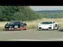 Ultra HD 4K Drag RACE Bugatti Veyron Vitesse vs Lambo -