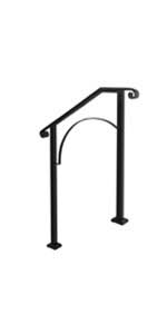 Check spelling or type a new query. Happybuy Handrail Picket 2 Fits 2 Or 3 Steps Matte Black Stair Rail Wrought Iron Handrail With Installation Kit Hand Rails For Outdoor Steps Amazon Com