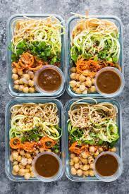 Cold Sesame Noodle Meal Prep Bowls Vegan Recipe Meals Vegetarian Meal Prep Meal Prep Bowls