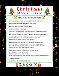 We have taken time to bring out some of the best christmas trivia questions and answers that might interest you, and also educate you. Christmas Movie Trivia Game Holiday Party Game Christmas Etsy