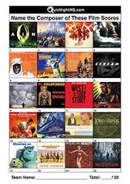 They are unable to learn the dates and facts via textbooks. Movie Music 001 Composers Quiznighthq