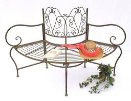 Bank Jc112287 Aus Metall Gartenbank Sitzbank Baumbank 2 Sitzer 135cm Rundbank Baumbank Gartenbank Metall Gartenbank