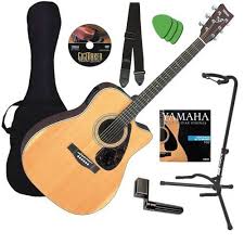 Black Yamaha Acoustic Electric Guitar Yamaha Fx370c Guitar Bundle W Gig Bag Strap Stand Dvd By Yamaha 249 99 Yamaha Acoustic Electric Guitar Bund Acoustic Guitar Guitar For Beginners Guitar