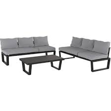 Loung Set Silverton 3 Teilig Aluminium Gestell Anthrazit Kaufen Bei Obi In 2020 Lounge Gartenmobel Aluminium Gartenmobel